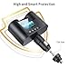 MEIDI 80W 2-Socket Cigarette Lighter Adapter 12V/24V DC Outlet Splitter with 3.4A Dual USB Car Charger Compatible iPhone iPad Android Samsung GPS Dash Cam and More (Black)