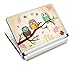 Three Owls Fashion Netbook Laptop Skin Sticker Cover Reusable Protector for 11.6 12.1 13 13.3 14 15 15.4 15.6 Inch Chromebook Skin Laptop YNEK-125