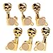 1set 3L3R Skull Guitar Sealed-gear Tuning Pegs Machine Head Gold