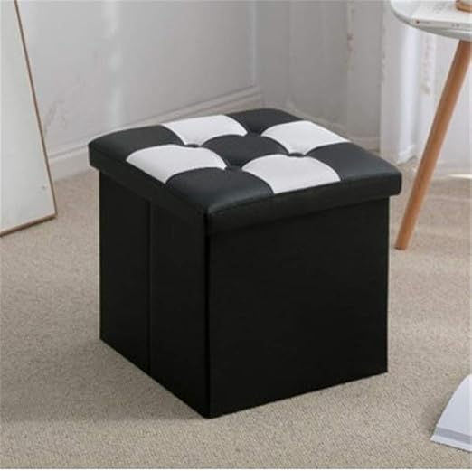 ETRZ Caja de Almacenamiento de Tela Plegable para Ropa (el Negro Puede