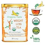 Organic Moringa Weight Loss Tea (28 Potent Tea Bags). Herbal Tea with Weight Loss properties. USDA Certified Organic. Rich in Antioxidants and Daily Needed Essential Nutrients and Weight Loss Ingredients. No Artificial Flavors or Preservatives. All Natural!