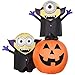 Halloween Lighted Minion Pumpkin Outdoor Inflatable Yard Decoration, 6.5 ft High x 6 ft Wide