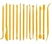 yueton 14pcs Set Plastic Crafts Clay Modeling Tool for Shaping and Sculpting by yueton (Yellow)