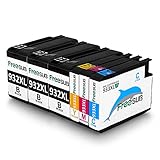 FreeSUB 1 Set+2 Black High Yield Replacement For HP 932XL 933XL Ink Cartridge For HP Officejet 7612 6700 6100 6600 7610 7110 7510 7740 Printers