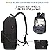Backpack, Travel Water Resistant School Backpacks Canvas College Student Book Bag, Laptop Backpack with USB Charging Port for Women Men Fits 15.6