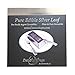 DeiAurum: Pure Edible Silver Leaf Sheets, Booklet, 4”x4”, 1 Booklet of 25 in Loose Sheets