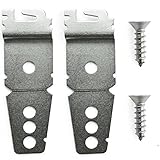 Dishwasher Mounting Bracket Whirlpool Kit 2-Pack + 2 Mounting Screws - Undercounter Dishwasher Brackets - Whirlpool - Kenmore - Kitchenaid - Maytag - Amana Compatible - Strondy 1 Year Warranty
