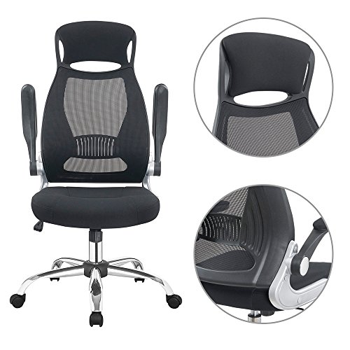 Adjustable High Back Mesh Executive Desk Chair-Model Office Chair With Lumbar Support,Black