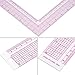 Plastic L Shape Ruler Curve Sewing Measure Professional Tailor Craft Tool(5808)