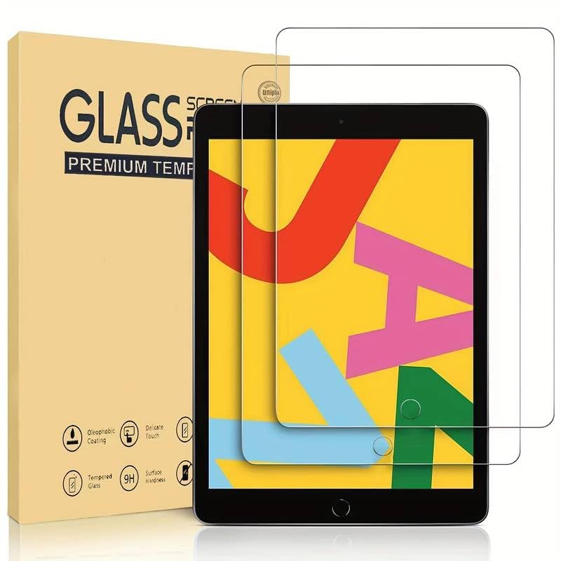 2 Pack Screen Protector for Apple iPad 10.2-Inch (9th/8th/7th Generation Released 2021/2020/2019), tough Tempered Glass Film,
