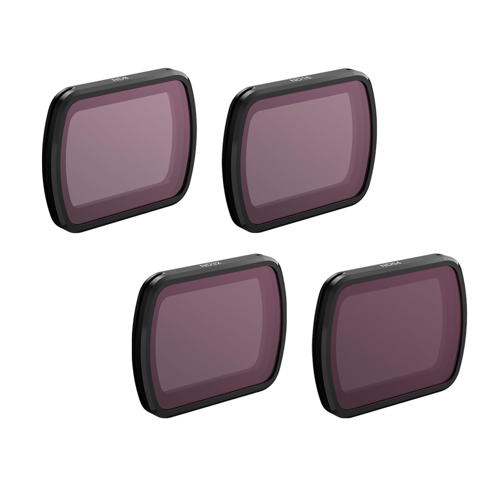 SKYREAT Osmo Pocket 3 ND Filter Kit, Magnetic ND Light Reduction Filter for DJI Pocket 3 Accessories - 4 Pack (ND8/ND16/ND32/ND64) - Aluminium Frame