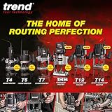 Trend T7EK 2100W Variable Speed Plunge Router 50mm Depth 240V Black view 13
