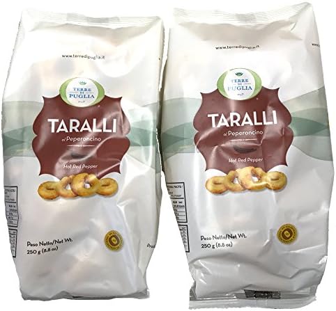 Taralli by Terre di Puglia - al Peperoncino 8.8 oz - 2 pack
