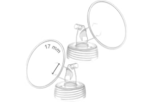 Maymom Wide Neck Pump Part Compatible wtih Spectra S1/S2 Pumps; Incl Wide Mouth Flange; Not Original Spectra Flange (17 mm Two Flanges)