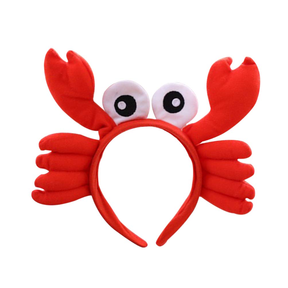Toyvian Kids Headbands Ocean Animals Crab Headband Plush Animal Hair Hoop Hairband Decorative Headdress Funny Party Favors for Cosplay Dress Up Party Kids Headbands Ocean Animals
