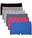 6 Pack Caramel Cantina Nylon Spandex Plus Hipster Boy Short Panties