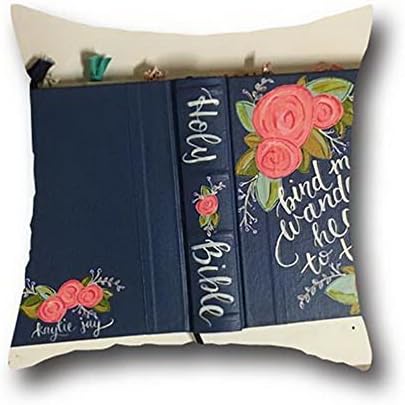 Robert Beautifulhome Office Decorative Square Home Decor Cotton Christian Bible Verse Texas - The Lone Star State Pillow Covers Creative Handsome Cover Cute Seat Cushion 20*20