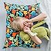 Little Sleepy Head Toddler Pillowcase, 100% Cotton & Hypoallergenic Pillow Case for Toddler Pillow, Snug Fit Envelope Pillowcase, 13x18 Pillowcase, Pilllow Sold Separately (Dinosaurs Black)