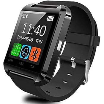 U8 Smartwatch UWatch Bluetooth Smart Watch Fit for Samsung Galaxy S4/S5/S6/S7 Edge Note 3/4/5 HTC Nexus Sony LG Huawei Android Smartphones (Black)