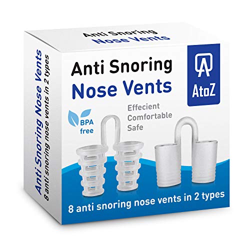 AtoZ New Snore Stopper Nose Vents Anti Snoring Devices Set of 8 Snoring solution nasal
