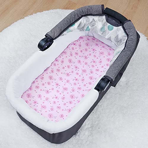 PHF 3 Pack Soft Sheets, Floral Comfy Polyester Cradle Sheets