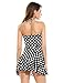 Ekouaer Women’s Polka Dot Halter Push Up One Piece Swimdress Swimsuit