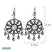 Zhenhui Boho Necklace Earring Set - Silver Long Bohemia Statement Tribal Turkish Women Jewelry Set,Best Gift for Mother's Day(Silver Necklace with Earrings Set)