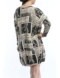 ELLAZHU GY269 - Jersey de cuello redondo para mujer