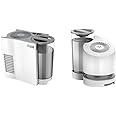 Vornado EVDC300 Energy Smart Evaporative Humidifier with Automatic Shut-off, 1 Gallon Capacity, LED Display & EV100 Evaporative Whole Room Humidifier with SimpleTank, 1 Gallon Capacity, White