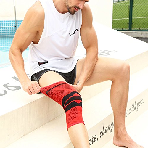 KyLin Knee Brace Support Sports Compression Sleeves,FDA Registered Wraps Pads for Arthritis, ACL, Running, Pain Relief, Injury Recovery, Basketball,Single