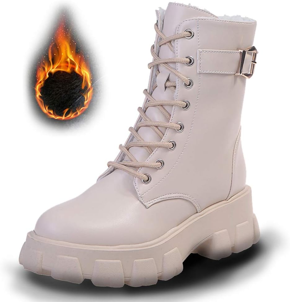 chunky platform hiking boots