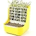 Misyue Small Animal Supplies Plastic Pet Rabbit/Chinchillas 2 in 1 Feeder Bowls Double use for Grass/Food by ZoeZ
