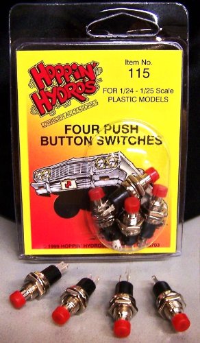 4 Mini Push Button Hydro Switches (for Hobby Model Kit Hydraulics)