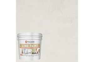 VASARI Lime Plaster & Paint | LIME PAINT | Made from Natural Lime and Powdered Marble | color: Alabaster #20 | size: 1 Gallon
