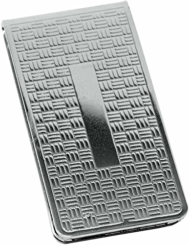 Silver Cross Pattern Stainless Steel Boxed Money Clip