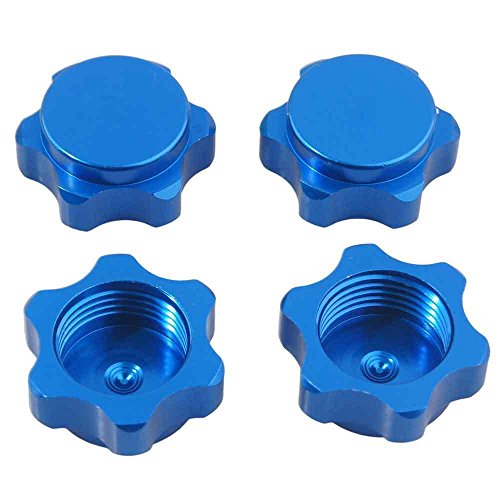 Wall of Dragon 4 pcs 17mm Wheel Hub Hex Nut Fine Anti-dust Cover for 1/8 RC Car buggy truck upgraded hop-up Parts