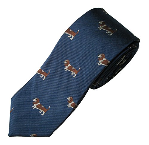 Basset Hound Tie (Men's Dog Breed Neck Tie)
