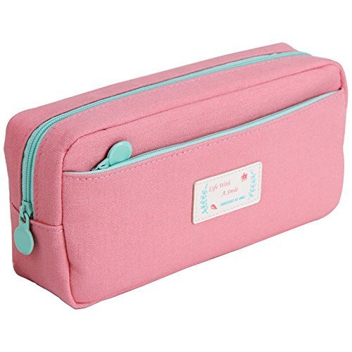 Samaz large capacity canvas pen pencil case stationery …