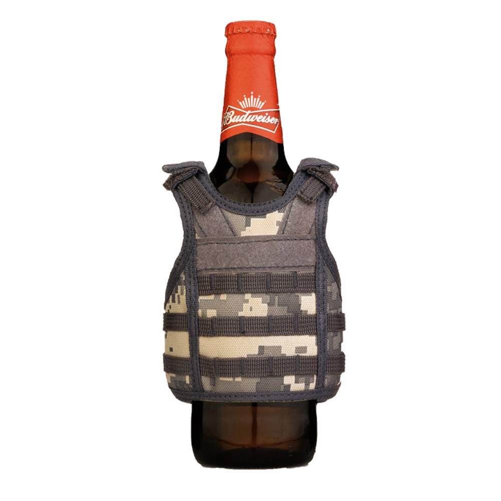 DeepLemon Beer Vest Beverage Cooler Adjustable Shoulder Straps Molle