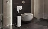 YUET Freestanding Toilet Paper Holder Stainless Steel Brushed Nickel 5 Roll view 7