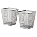 Ikea Set 2 Steel Pencil Holder Modern Office Desk Organizer Pen Ruler Eraser Storage Cup Gray Dokument