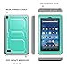 Fintie Impact Resistant Case for Fire 7 2015 - [CaseBot Tuatara] Rugged Unibody Dual Layer Hybrid Full Protective Bumper Cover with Built-in Screen Protector for Amazon Fire 7