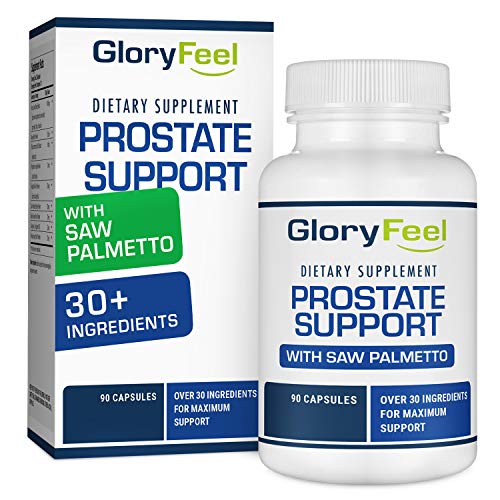 Prostate Support Supplement with Saw Palmetto for Men - 90 Capsules to Reduce Frequent Urination, Remedy Hair Loss, with 30+ Ingredients - Prostate Healt Supplements