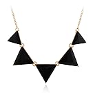 Jane Stone Fashion Jewelry Necklace Triangle Collar Statement Necklace for Women