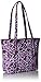 Vera Bradley Women's Cotton Small Vera Tote Bag, Lilac Paisley, One Size