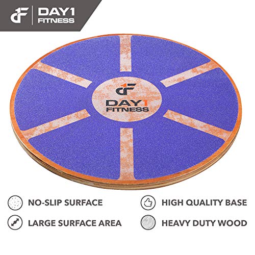 Day 1 Fitness Balance Board, 15.4” PURPLE 360° Rotation, for