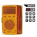 Mastech MS8216 Super Slim Pocket Size Auto Range Digital Multimeter AC/DC Voltage Caps. Freq. and Resistor Checking