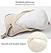 ALIBO Chairs Recliner Neck Rest Back Pillow Pain Relief Supports Car Airplane Travel Curve Pillow with Adjustable Elastic Strap Head Protector Pillow Beige 1 Piece,Firm One