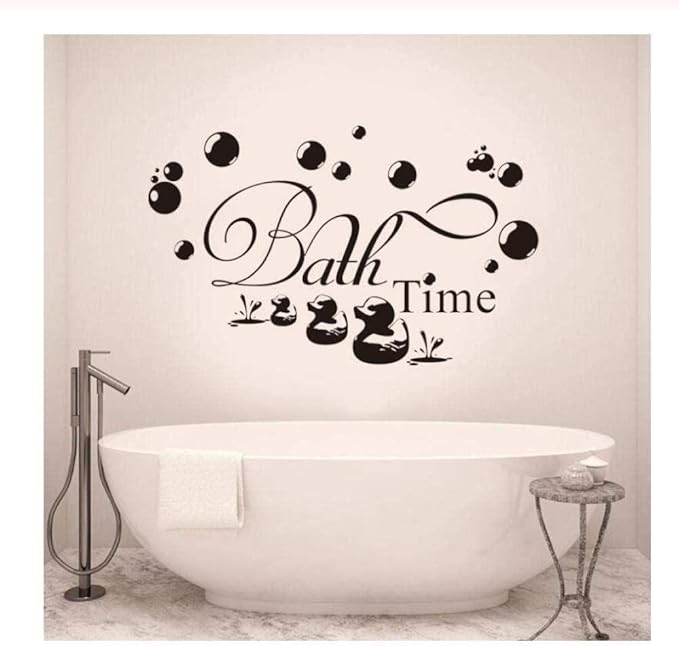 Pegatinas de pared de moda pegatinas de decoración de pared baño tiempo