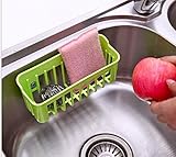 Drhob 1pcs Multifunctional Kitchen Sink Storage Basket Creative Dishwashing Sponge Drain Shelf （Color: random）
